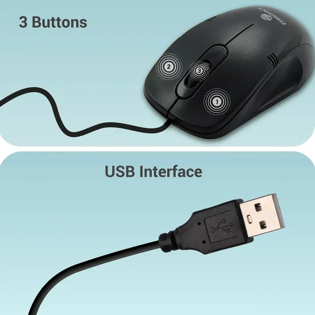 Zebronics Power+ Wired Mouse