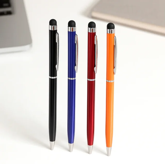 2-in-1 Metal Stylus Ballpoint Pen | Customized Pen with Name & Logo | Premium Corporate Gift