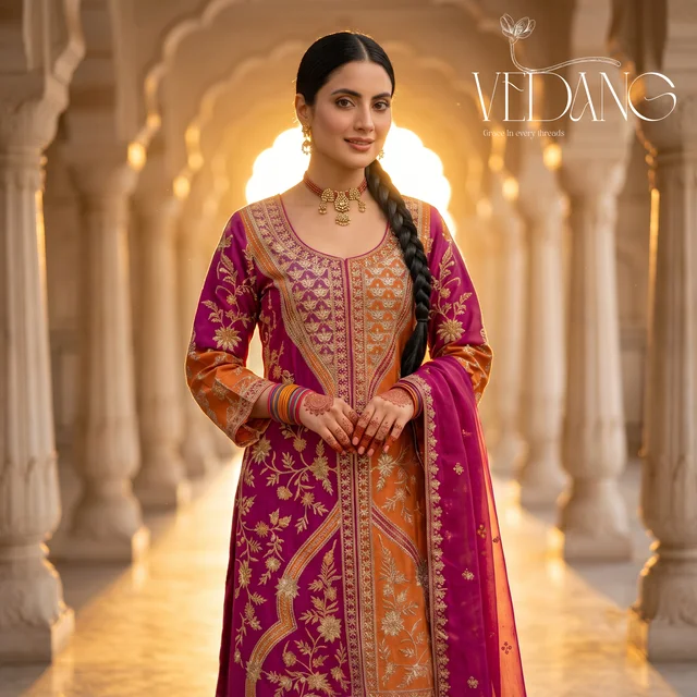 Amethyst & Amber Kurti Set