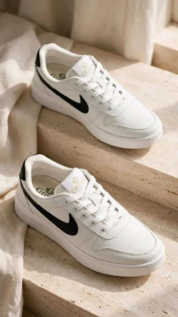 Green Men White Black Casual Sneakers | Stylish Lace-Up Sports Shoes - 8