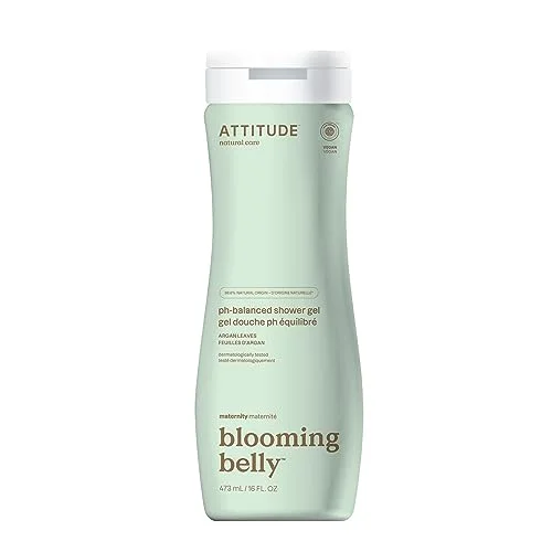Attitude Pregnancy Ph-Balanced Body Wash Ewg Verified Dermatologically Tested Plant And Mineral-Based Vegan Maternity Products Argan Leaf Extract 16 Fl Oz