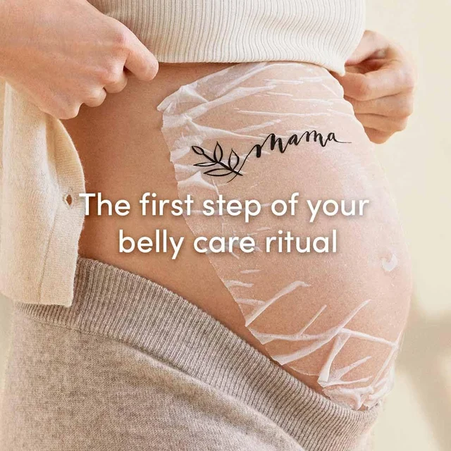 Evereden Soothing Belly Mask - 4 Belly Masks For Pregnant Women - One Size - Hydrating Nourishing & Soothing Pregnancy Skin Care Belly Masks - Clean & Vegan Pregnancy & Maternity Products