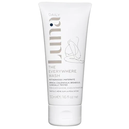 Luna Daily Intimate Feminine Wash Coconut & Lactic Acid Formula pH-Balanced Body Wash for Women Nourishing Cleanser for Pregnancy Postpartum & Sensitive Skin Gentle & Maternity-Safe 250ml