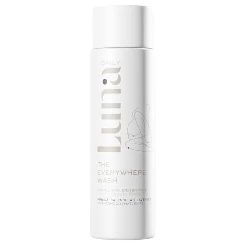Luna Daily Intimate Feminine Wash Coconut & Lactic Acid Formula Ph-Balanced Body Wash For Women Nourishing Cleanser For Pregnancy Postpartum & Sensitive Skin Gentle & Maternity-Safe 50Ml