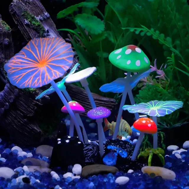 Glowing Aquarium Mushroom Plants