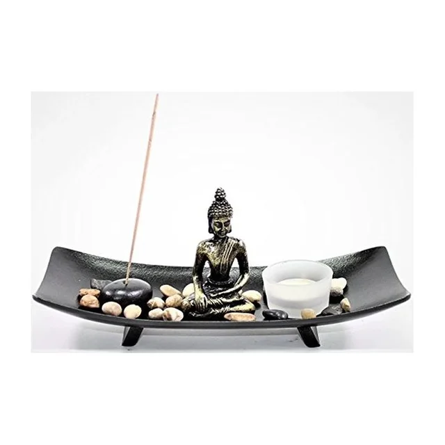 Zen Buddha Incense Tray Set