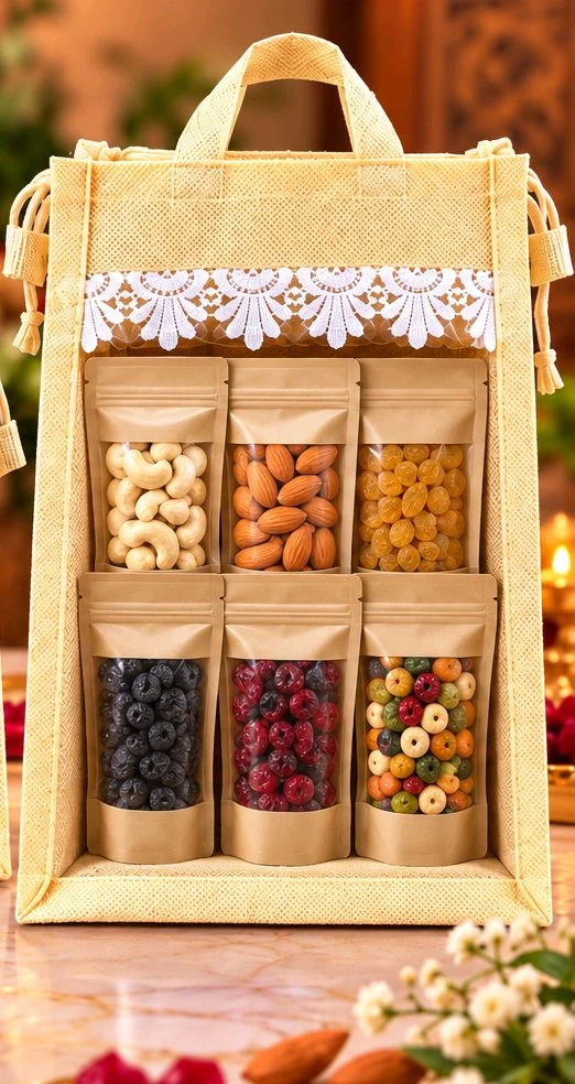 6 Standy Pouch With Zip Bag Celebration ( 600GM )