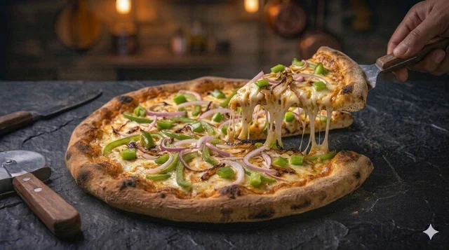 Onion N Capsicum Pizza
