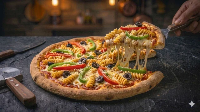 Red Pasta Pizza