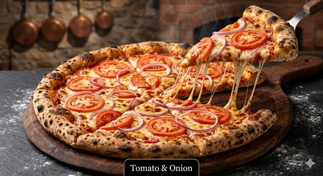 Tomato & Onion Pizza