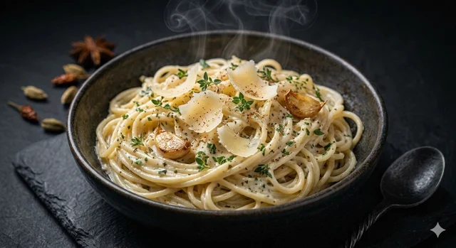Creamy Herb Spaghetti