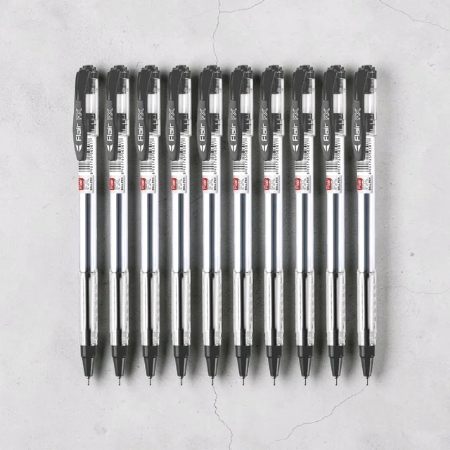 Flair FX Ball Pen |pack Of 10 Pens - Black