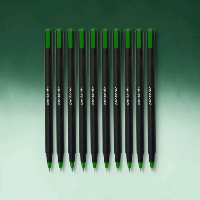 Linc Pentonic Ball Pen | Pack Of 10 Pens - Green