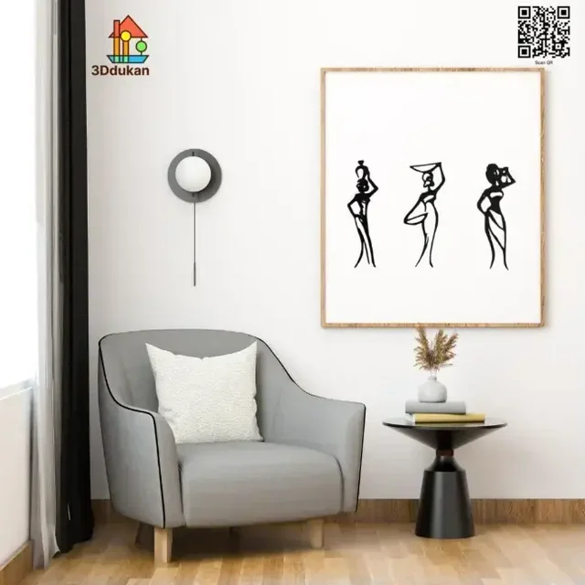 African Tribal -  3D Wall Art Set of 3