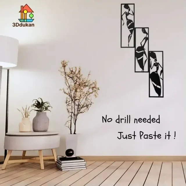 African Tribal V2 : 3D Wall Art Set of 3