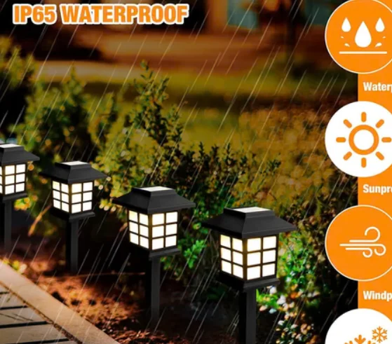 Solar Garden Lights Waterproof Outdoor Landscape (2-Pack)
