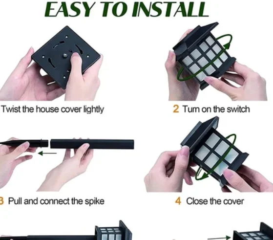 Solar Garden Lights Waterproof Outdoor Landscape (2-Pack)