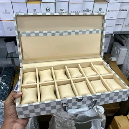 12 slot watch box at best price - blue