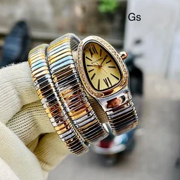 Bvlgri 7AAA snake Dial For Her,Original Japanese Machinery - golden