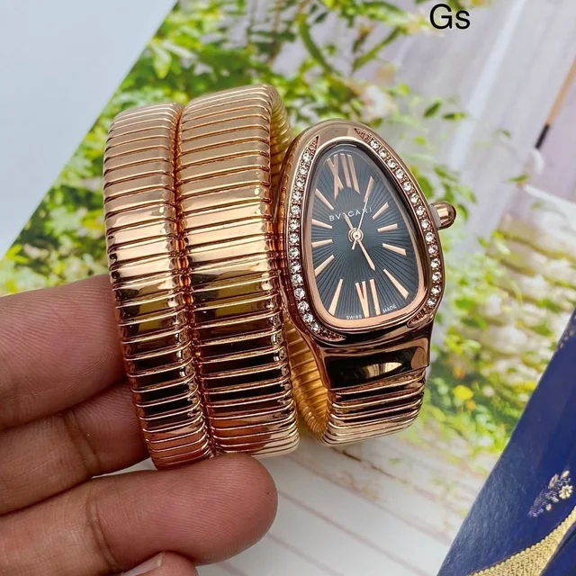 Bvlgri 7AAA snake Dial For Her,Original Japanese Machinery - golden