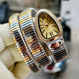 Bvlgri 7AAA snake Dial For Her,Original Japanese Machinery - golden