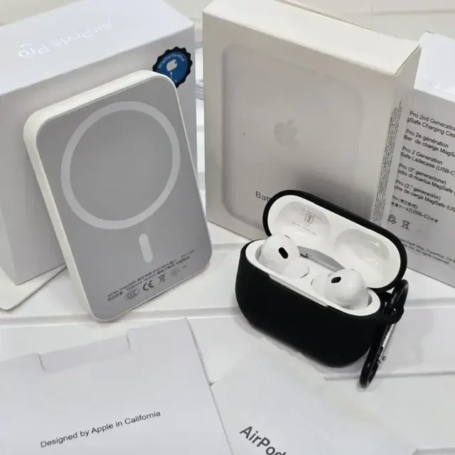 Airpods Pro2 USA MagSafe Wireless PowerBank Combo - black