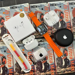 Apple Ultra Series 6 in 1 Combo – Smart Watch + AirPods + Accessories (Buy 85% Off)