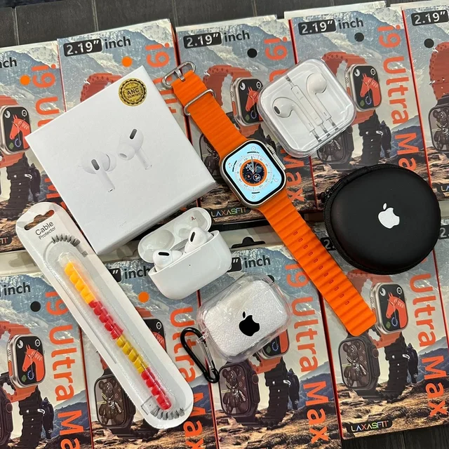 Apple Ultra Series 6 in 1 Combo – Smart Watch + AirPods + Accessories (Buy 85% Off)