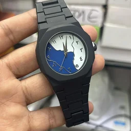 Black white Urdu arabic watch - Black