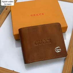 GUCCI Buy 1 Get 1 Free Gucci men’s faux leather wallet - Coffe
