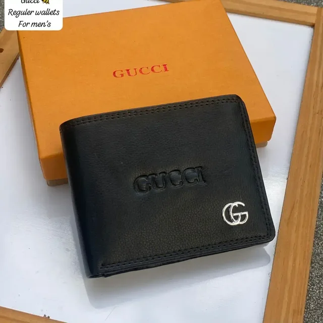 GUCCI Buy 1 Get 1 Free Gucci men’s faux leather wallet - Coffe