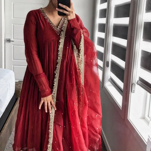 Buy Alia Cut Anarkali Gown Set – Best Price | Mumbai Shop -(Copy)
