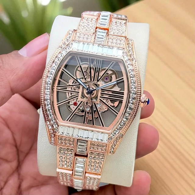 Cartier diamond luxury watch for men - Coupor