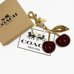 Cherry Bag Charm with Brand Box - Red