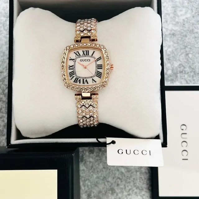 GUCCI Diamond bracelet is the new unique designed watch for her, For Women's - gold