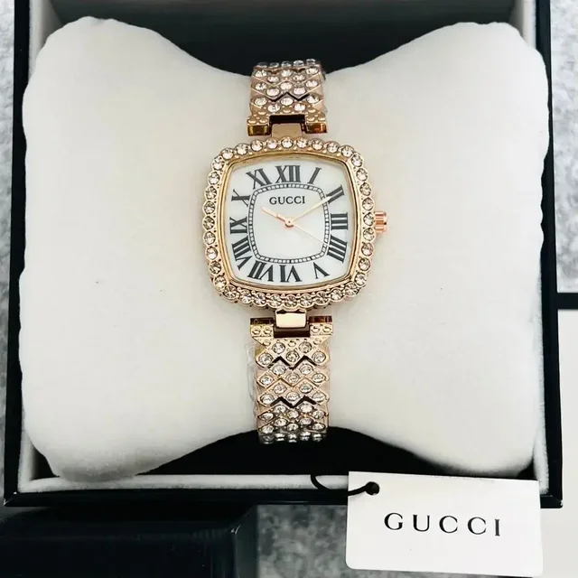 GUCCI Diamond bracelet is the new unique designed watch for her, For Women's - gold