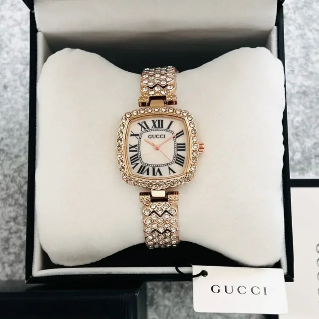 GUCCI Diamond bracelet is the new unique designed watch for her, For Women's - gold