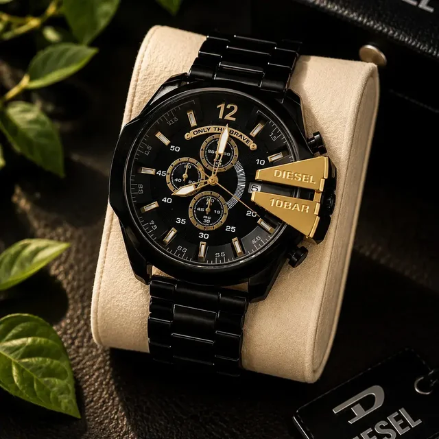 Diesel 10 bar Black Trendy watch - Black