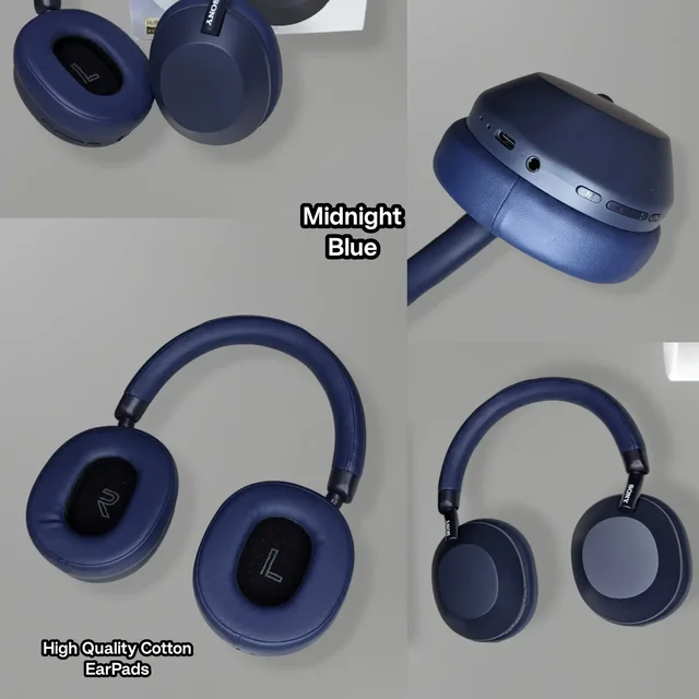 Sony Extra Bass Headphones WH- 1000XM5 , With 3D Cotton Earpads - Black