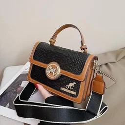 Fashion Luxury Crossbody Shoulder Hand Bag + Sling Bag - Blue
