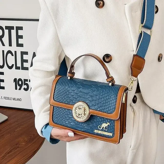 Fashion Luxury Crossbody Shoulder Hand Bag + Sling Bag - Blue