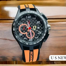 👍 🖤FERRARI New Arrival’s New King Premium Swiss new style Boy's Sporty Watch - Red