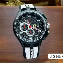 👍 🖤FERRARI New Arrival’s New King Premium Swiss new style Boy's Sporty Watch - Red