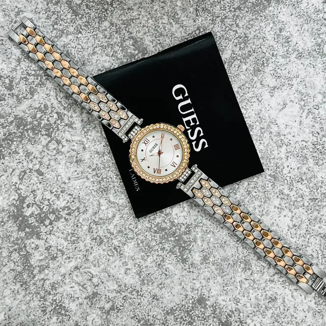 Guesss Festival, Occassion Women's Diamond Watch - White
