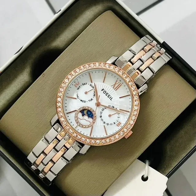 *Fossil Jaqueline’s CHRONOGRAPH SUN MOON For Her* women's Fashion Trendins - gold