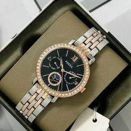 *Fossil Jaqueline’s CHRONOGRAPH SUN MOON For Her* women's Fashion Trendins - gold