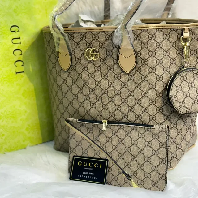 COACH Gucci Coach Large Tote 3 Piss Set Combo - Gucci
