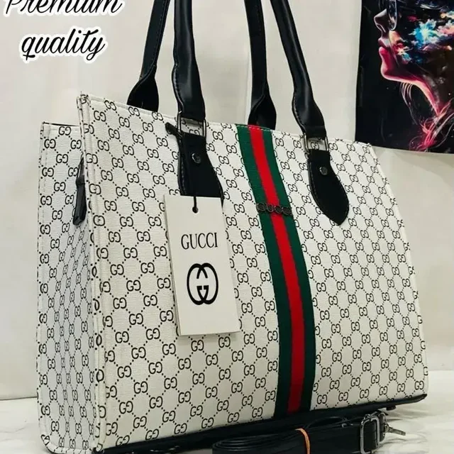 GUCCI Gucci Tote bag, Official Laptop tote bag for Women's - cream