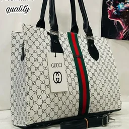 GUCCI Gucci Tote bag, Official Laptop tote bag for Women's - cream
