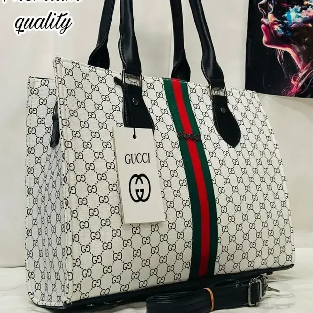 GUCCI Gucci Tote bag, Official Laptop tote bag for Women's - cream